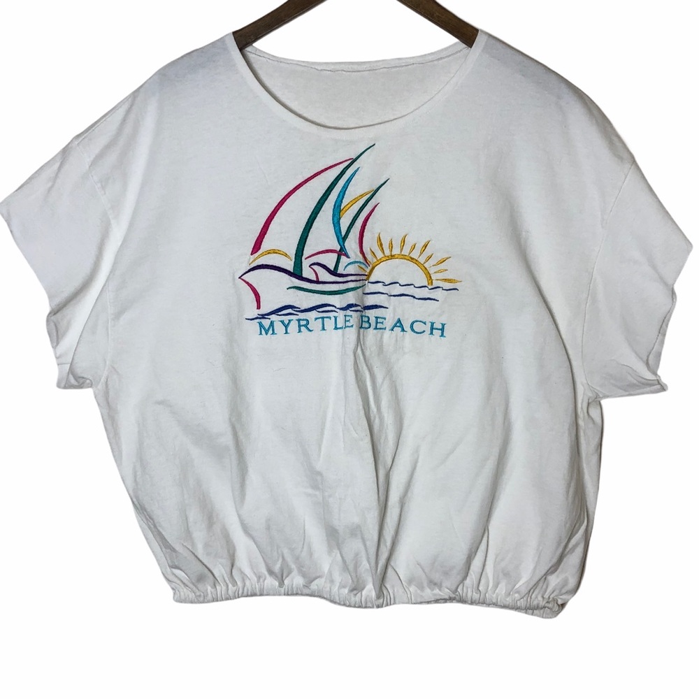 Vintage Myrtle Beach 1990's Embroidered T-Shirt